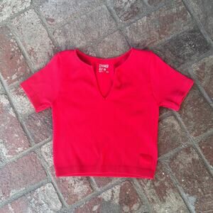 Sommer Ray Red Cropped Top Size S